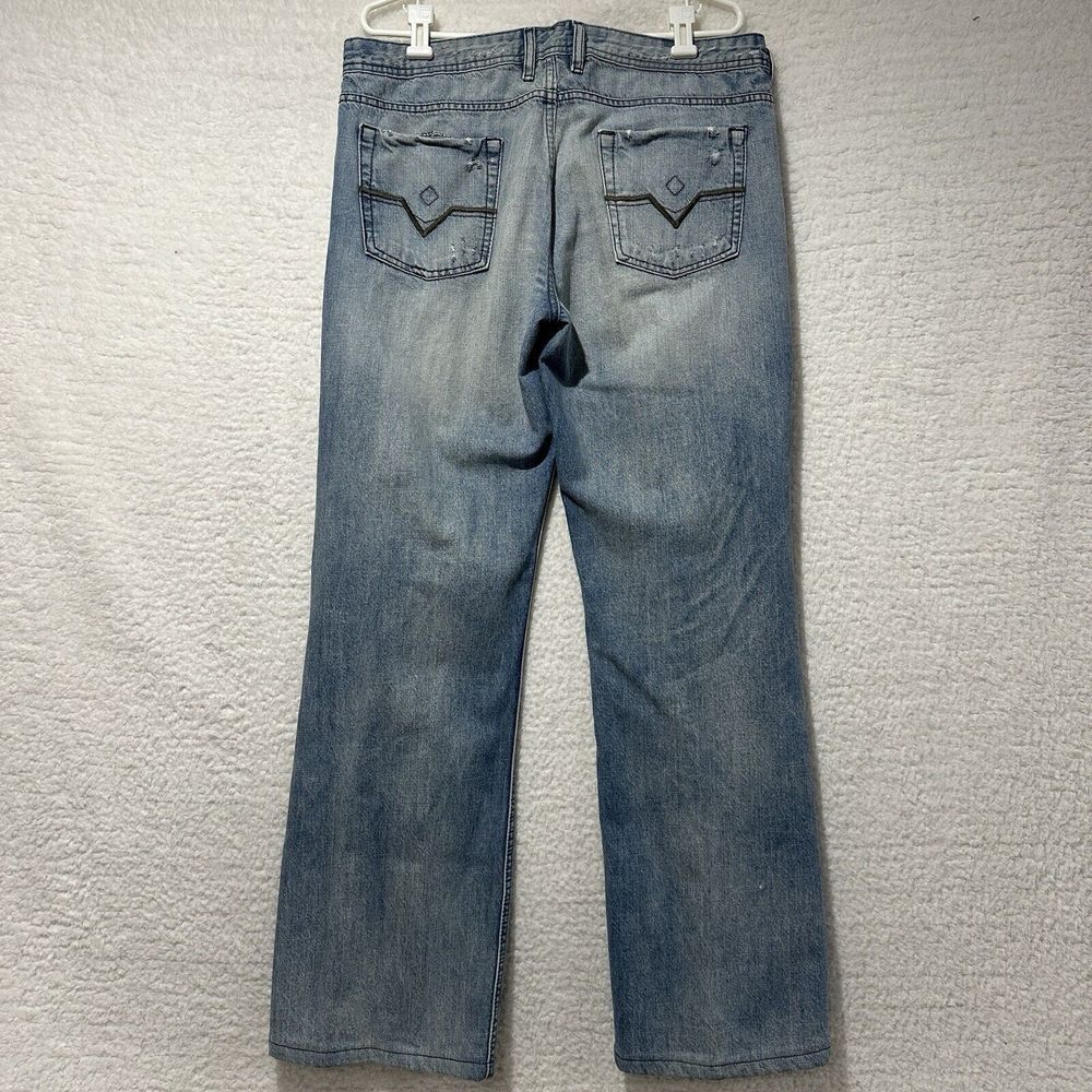 Diesel Industries Zathan VTG Men's Light Wash Button Fly Jeans Actual Size 38X31